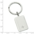 thumbnail image 2 of Rhodium-plated Kelly Waters Star Cut .001ct. Diamond Key Ring GL8716, 2 of 2