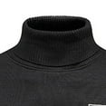 thumbnail image 4 of TFEOQRY Men's Turtleneck Sweater Pocket Pattern Long Sleeve Casual Pullover Fall Winter Warm Top Black, 4 of 5