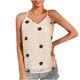 thumbnail image 2 of Moda mujer Casual primavera cuello en V pulóver estampado volante dulce y lindo tirantes blusa camiseta Tops Pompotops  qyievc1166, 2 of 7