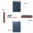 thumbnail image 2 of FALAN MULE Mens Wallet Leather Credit Card Holder Slim Bifold RFID Blocking Front Pockets Minimalist Wallets for Men with ID Window, 2 of 11