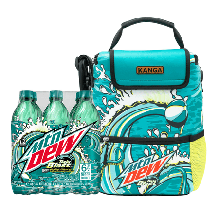 Mountain Dew Baja Blast 6 pack 16.9 fl oz bottles & Kanga Cooler Bundle