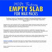 Vanity Slabs 240-Point Clear Wax Pack Display Slab for Packs Up to 5 Cards Thick, 1 Count