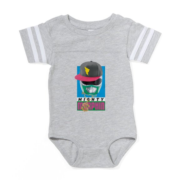 CafePress - Power Rangers Mighty Morphi - Cute Infant Baby Football Bodysuit