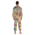 thumbnail image 4 of FORMRS Onesies Pajama for Adults Unisex Hoodie Winter Jumpsuit One Piece Sleepwear, Sizes S-2XL, Vibrant Flowers Pattern, 4 of 7