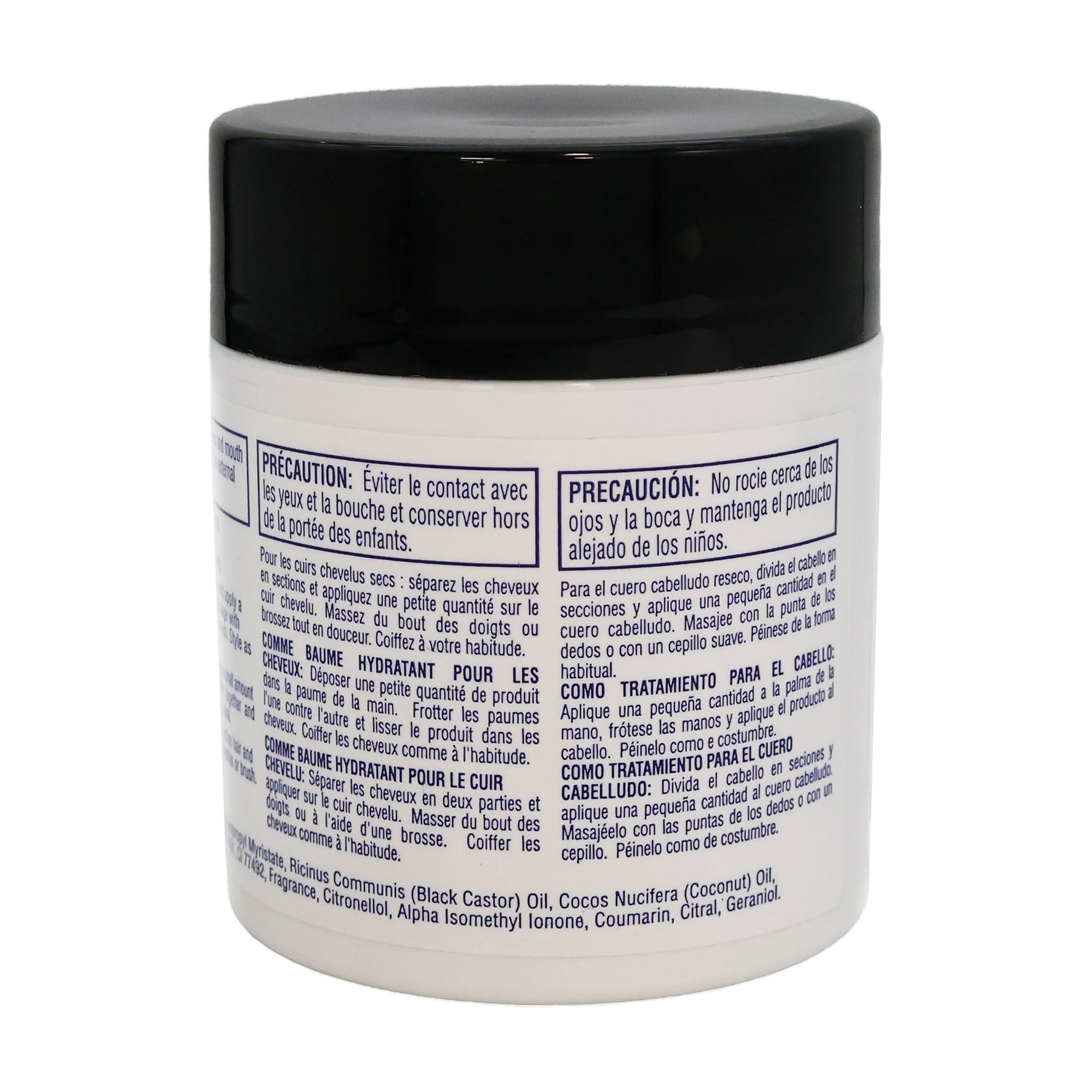 Isoplus Black Castor Oil and Coconut Oil Hair and Scalp Conditioner, 5.25 Oz, 3 Pack