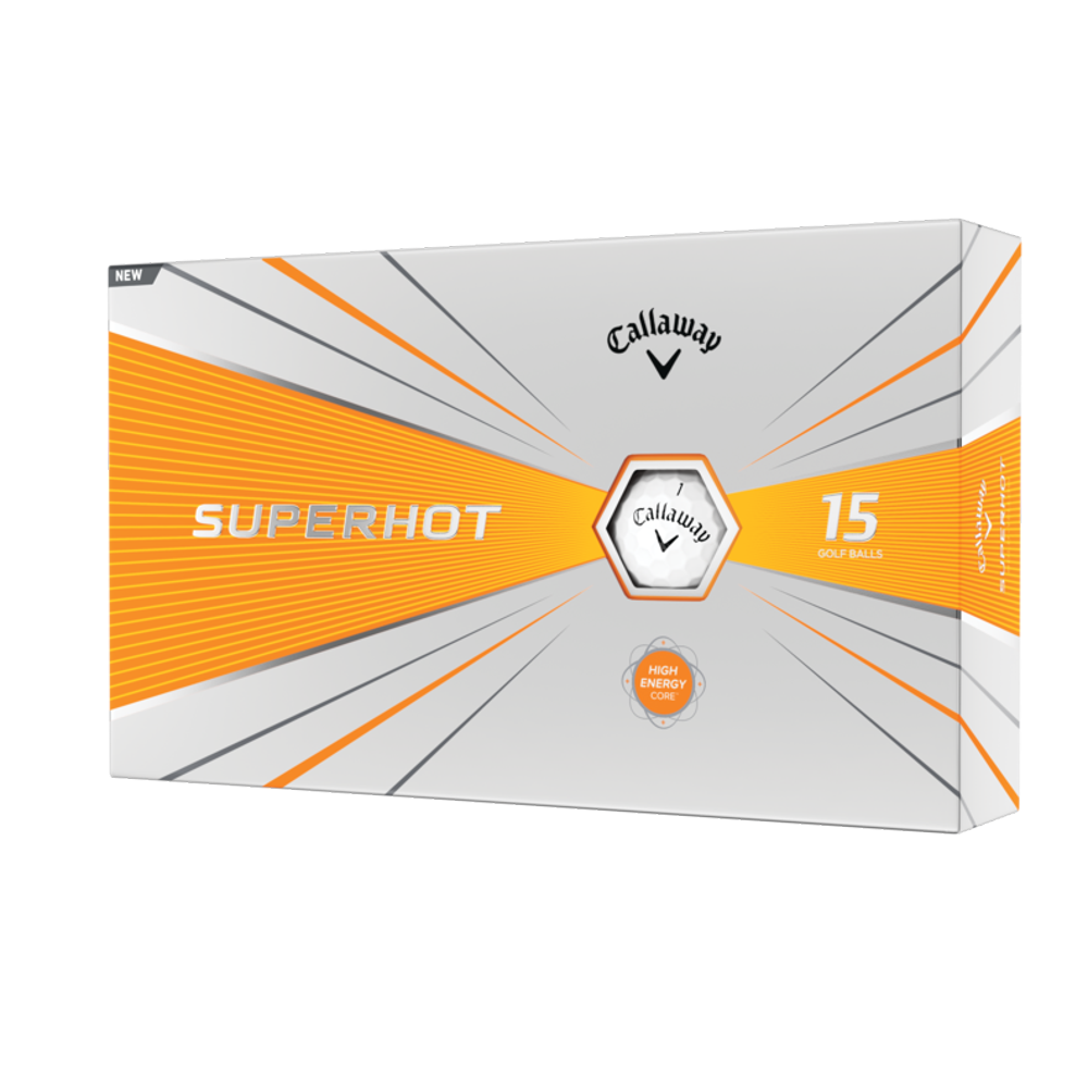 Callaway Superhot Golf Balls, 15 Pack, White