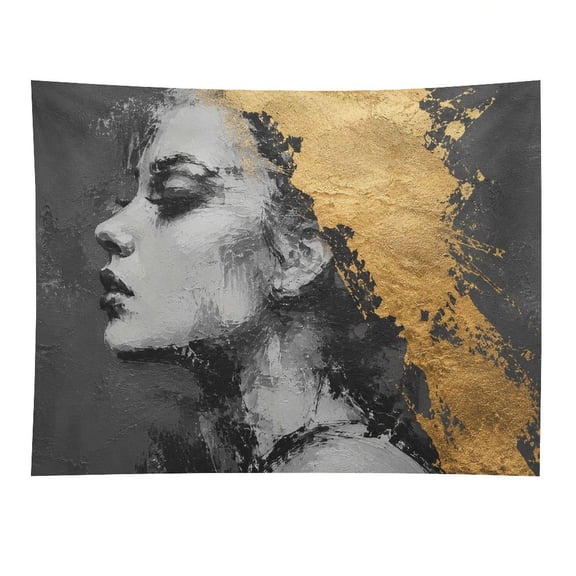 White Horse Golden Sunset Landscape Wall Tapestry Decorative, Aesthetic Fabric Wall Hanging Art for Bedroom Living Room Dorm, Durable & Lightweight Wall Decor with Hanging Kit 30"×40"