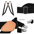 thumbnail image 7 of Buyless Fashion Trucker Suspenders for Men - 48" Elastic Adjustable Straps 1 1/4" - X Back - 5115-Black, 7 of 7