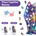 thumbnail image 4 of Puzzle de madera Delobil Colorful Cat 200 piezas para adultos, 4 of 7