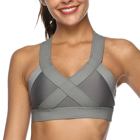 

Womens Tops Summer Top Women Fitness Beautiful Hot Yoga Bra Back Plug Cell Phone Pocket Yoga Bra Sports Bra