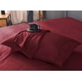 thumbnail image 3 of Okao Double Brushed %100 Microfiber Set-Deep Pockets-Hypoallergenic-Fade,Wrinkle,Stain Resistant -3 Pieces, Twin/Twin XL, Red, 3 of 5