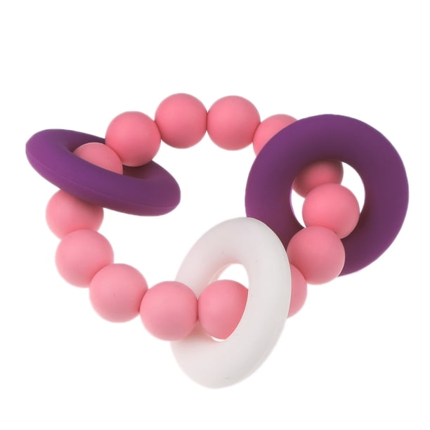 Joyería Del Del Bebé de Mordedor de de Los Granos de Dentición Del Silicón, No - Rosado Sunnimix Masticar los granos