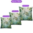 thumbnail image 5 of Happy Sea Turtle Welcome St Patrick's Day Lucky Shamrocks Clover Pillow Cushion Double Sided Marine Animals Lover Throw Pillow - 22001, 5 of 5