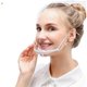thumbnail image 1 of 10 protectores faciales reutilizables en blanco, cubierta facial para boca y nariz, protector facial antisaliva, protección facial antisalpicaduras para hombres y mujeres TUNC Sencillez, 1 of 5