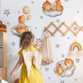 thumbnail image 2 of Un juego de pegatinas de pared, cachorros, nubes, estrellas, decoración de pared para sala de estar, oficina, dormitorio, cocina, pegatinas extraíbles JAMW Sencillez, 2 of 4