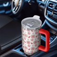 thumbnail image 6 of Red Christmas Snowflake Pattern Tumbler with Handle and Lid,40oz Double Wall Vacuum Insulated Tumbler,Cups Gift for Women and Men, 6 of 7