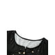 thumbnail image 4 of Sunloudy - Camiseta larga con cuello henley para mujer, camisetas de manga corta con estampado de flores, rayas, llamas y oro Sunloudy  S M L XL XXL, 4 of 8