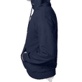 thumbnail image 4 of Hanes Men's Ultimate Cotton Hooded Sweatshirt, Long Sleeve Pullover Pocket Hoodie, Navy, 2XL, 4 of 5