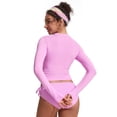 thumbnail image 2 of Camiseta de Natación CRZ YOGA con Protección Solar UPF 50+ Manga Larga Rosa Talla L, 2 of 5