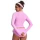 thumbnail image 2 of Top Corto de Manga Larga para Mujer CRZ YOGA en Rosa Talla XS, 2 of 5