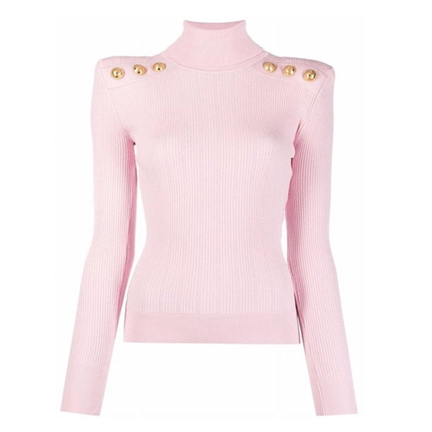 Suéter de cuello alto de punto europeo y americano de manga larga negro para viajeros con temperamento, mezcla de lana, top ajustado