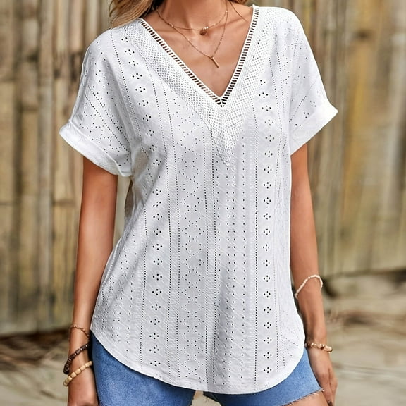 Summer Floral Tops for Women 2025 White Short Sleeve Tee Shirt Women Womens Tops Casual Plain T Shirts Oversized Tshirts for Women Summer