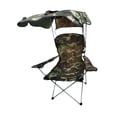 thumbnail image 4 of Silla plegable con dosel de sombra, silla lunar para exteriores, silla plegable portátil estable para patio, Picnics, senderismo, jardín, barbacoa Camuflaje, 4 of 8