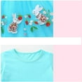 thumbnail image 6 of Emy Dola Toddler Girls Cotton Short Sleeve Turu Dress Princess Casual Appliques Bunny Jersey Dresses Summer Tulle Sundress, 6 of 6