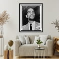 thumbnail image 4 of Historic Framed Print, Malcolm X at Queens Court.World Telegram & Sun photo by Herman Hiller., 17-7/8" x 21-7/8", 4 of 9