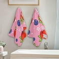 thumbnail image 4 of GZHJMY Strawberry Soft Hand Towels, 2 Pcs Absorbent Bath Towel Decorative Fingertip Towels for Bathroom Gym Spa Hotel Beach Swimming Pool,14.4"x 28.3", 4 of 7