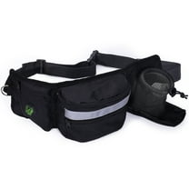 LELE LIFE Dog Treat Pouch Dog Walking Fanny Pack, Treat Pouches for Pet Training with Waist Belt, Treat Bag for Dog Training Treat Pouch, Dog Treat Bags Training Pouch, Black
