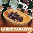 thumbnail image 3 of OULII Decorative Bowl Wooden Bowl Multi Purpose Kitchen Accessory 1Pcs, 3 of 8