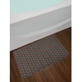 thumbnail image 2 of Vine Bath Mat, Simple Summer Blossoms on Leafy Stems Foliage with Dark Backdrop, Plush Bathroom Decor Mat with Non Slip Backing, 29.5" X 17.5", Charcoal Grey Vermilion, by Ambesonne, 2 of 2