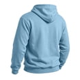 thumbnail image 5 of WIZUTIZ Men's Letter Print Fleece Pullover Hoodie With Kangaroo Pocket Long Sleeve Streetwear Casual Fall Winter Sweatshirt, 5 of 5