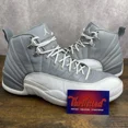 thumbnail image 1 of Ni - ke Jordan 12 Stealth 2022 Size 12 CT8013-015 Grey White Men’s Sneakers OG Rare MJ, 1 of 5