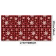 thumbnail image 7 of AJKSFHIU Christmas Buffalo Checkered Plaid Snowflake Party Tablecloth Decorations,Disposable Plastic Red White Xmas Rectangle Table Cover Backdrop for Christmas Winter Holiday Party Supplies, 7 of 7