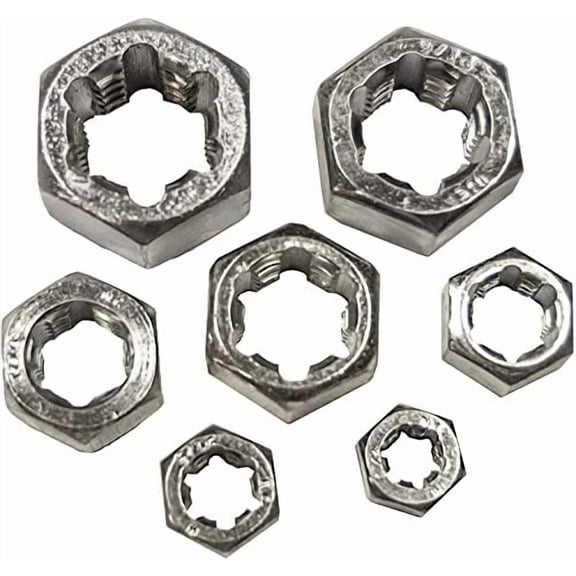 Century Drill & Tool 92931 National Coarse Right Hand Fractional Rethreading Die Set, 7-Piece