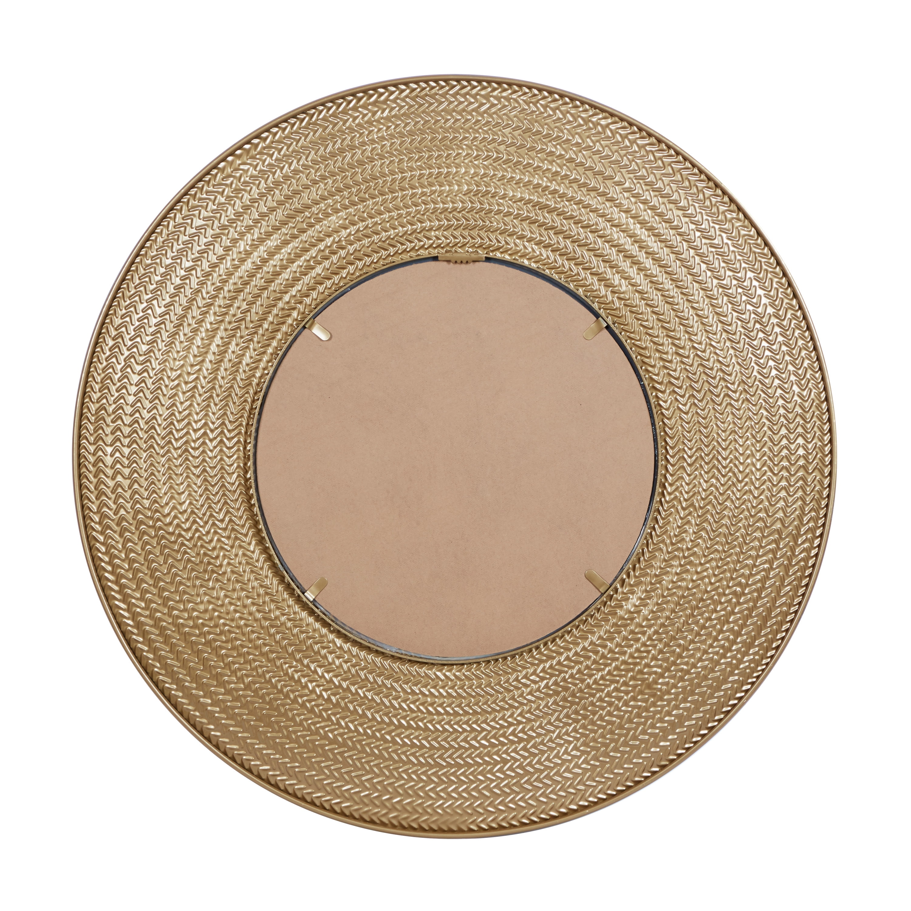 DecMode 36" x 36" Gold Wall Mirror