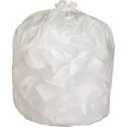 Genuine Joe, GJO02312, Heavy-duty Tall Kitchen Trash Bags, 150 / Carton, White, 13 gal
