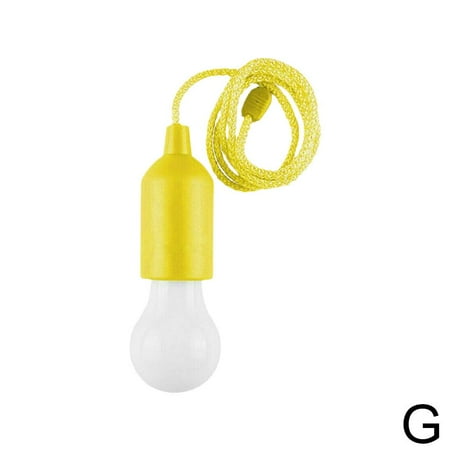 

Hanging Rope LED Bulb Light Battery Read Lamps Operated Home Pull Cord T6B0