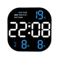 thumbnail image 3 of Rongfmy Battery or USB Powered Digital Wall Clock Table Timer Dimmer 12H 24H LED Desktop Blue Display, 3 of 9