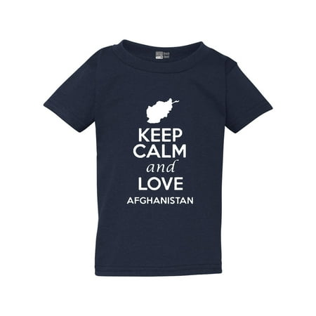

Keep Calm And Love Afghanistan Country People Patriotic Toddler Kids T-Shirt Tee