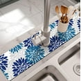 thumbnail image 2 of Kitchen Sink Splash Guard Faucet Mat -1 PC Super Absorbent Fast Drying Mat Sink Gadgets-Splash Guard Behind Faucet Drip Catcher for Kitchen, Bathroom,Sink Mat, Dish Drying Mat, Bathroom(23.5" X 5.5" ), 2 of 5