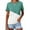 Green, variant on Crew Neck Oversized Graphic Tshirts for Women Pull-on Short Sleeve Refreshing Gray T-Shirts Casual Modern Patchwork Tops Gray,S