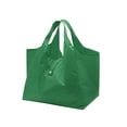 thumbnail image 2 of Bolsa de compras reutilizable para comestibles, tela Oxford lavable y resistente, bolsa de compras plegable de gran capacidad, Color sólido Verde, 2 of 8