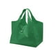 thumbnail image 2 of Bolsa de compras reutilizable para comestibles, tela Oxford lavable y resistente, bolsa de compras plegable de gran capacidad, Color sólido Verde, 2 of 8