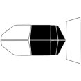 thumbnail image 2 of Rvinyl Window Tint Kit Compatible with Volvo 740 1990-1992 - Back Precut Kit - 5%, 2 of 8