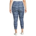 Terra & Sky Women's Plus Size Capri Leggings with Cell Phone Pocket, 2