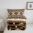 thumbnail image 5 of Homewish Aztec Geometric Rhombus Twin Comforter Sets,Vintage Brown Boho Bedding Set,Reversible,2 Pieces,1 Comforter and 1 Pillowcase, 5 of 7