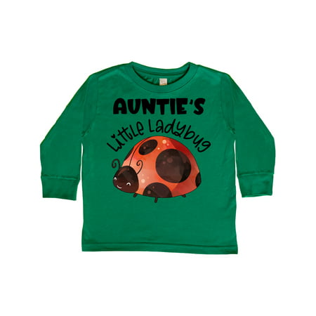 

Inktastic Auntie s Little Ladybug Gift Toddler Boy or Toddler Girl Long Sleeve T-Shirt